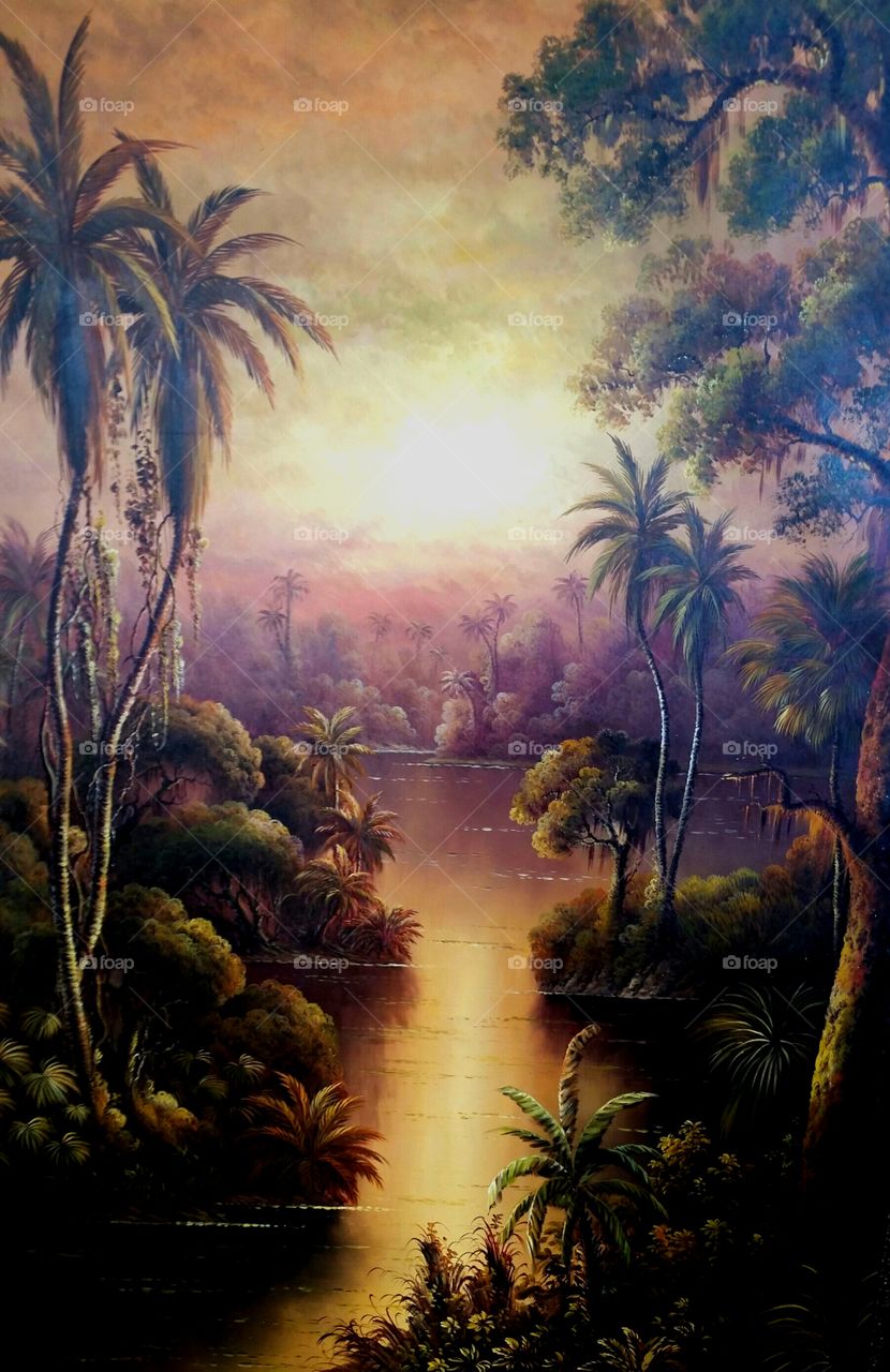 jungle painting