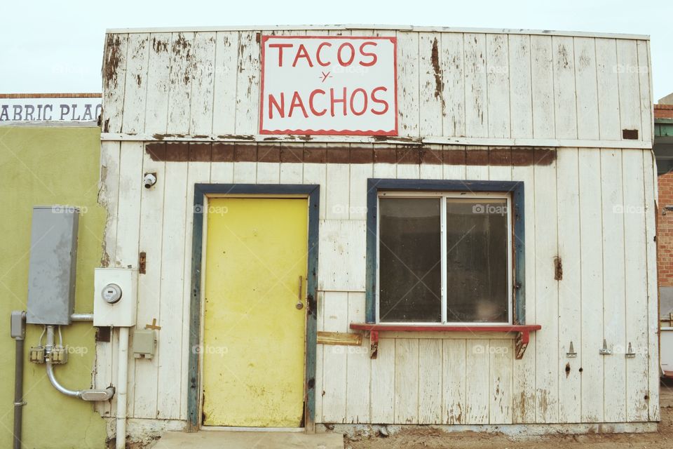 Taco y nachos . Tucson 