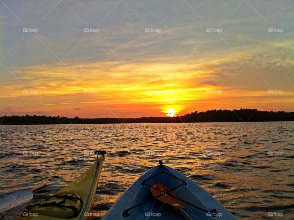 Sunset paddle