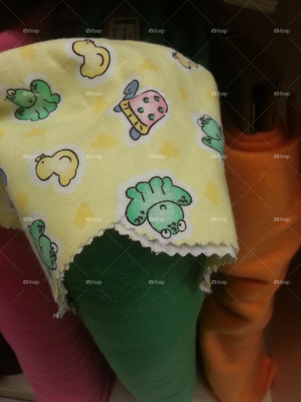 bolts of cloth for a blanket