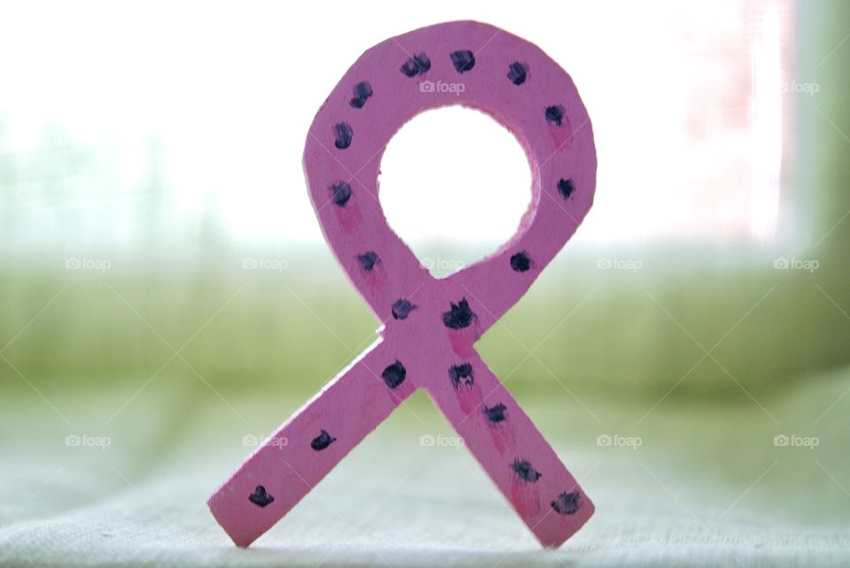 Breast cancer awareness pink ribbon