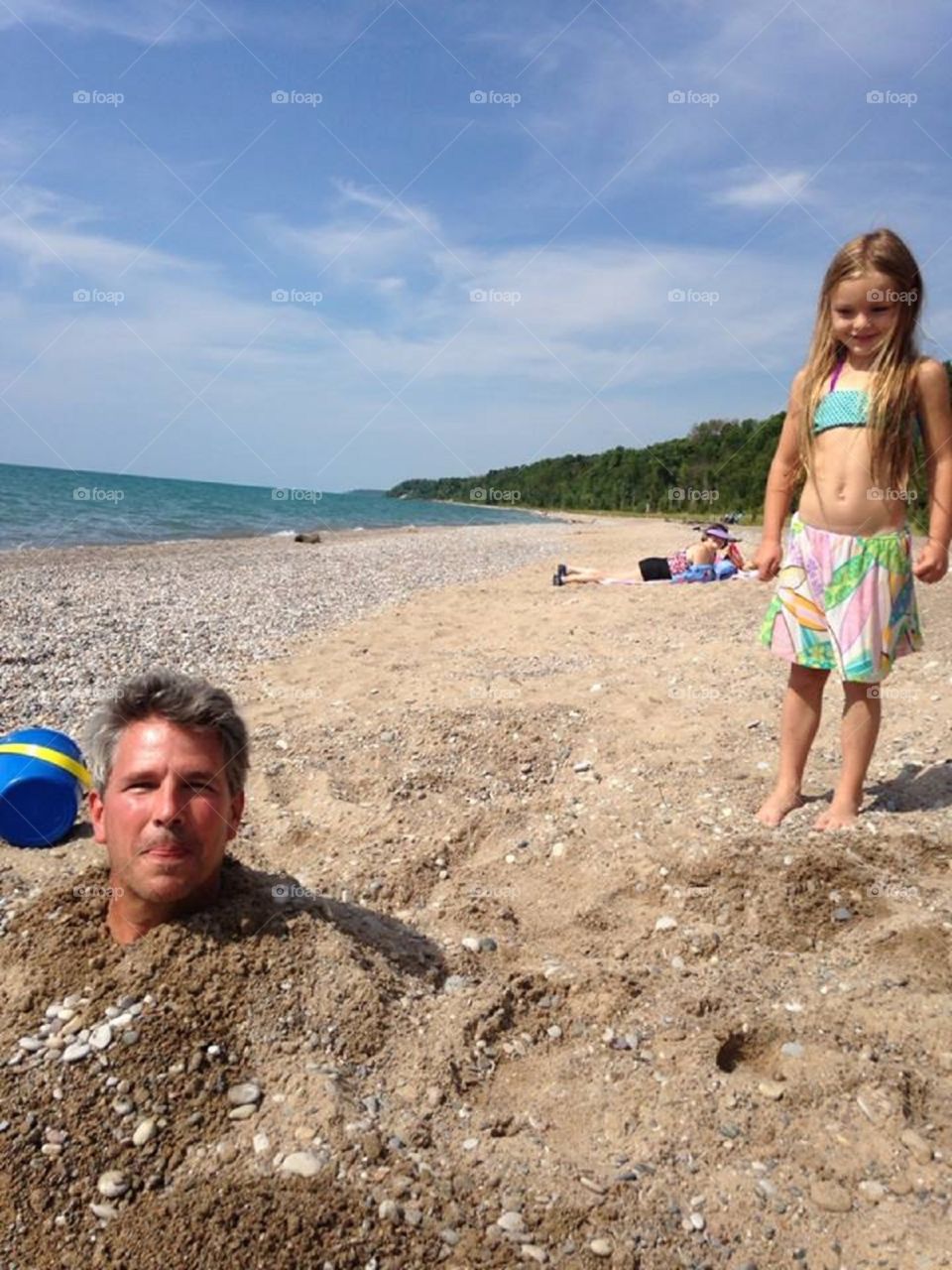 Silliness at the beach. Toronto Canada 