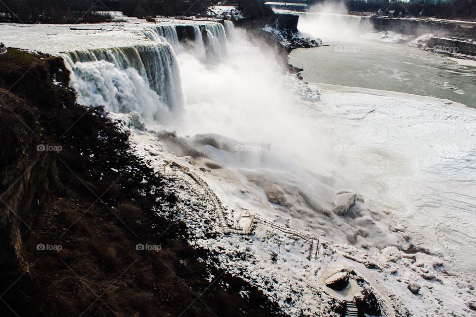 Niagara Falls NY  in winter 