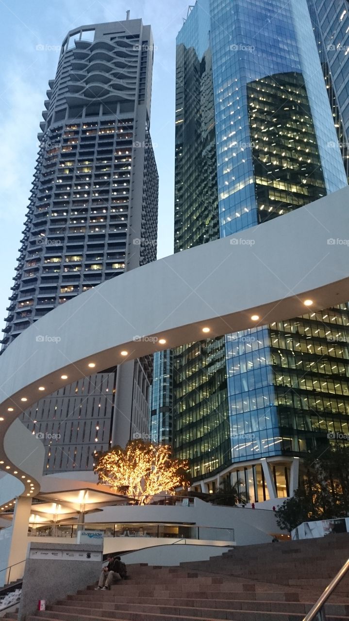 Brisbane riverside. Brisbane riverwalk around the city 📷