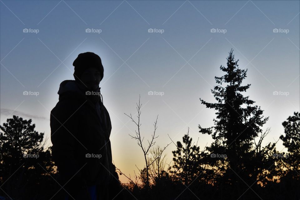Sunset, Dawn, Tree, People, Outdoors