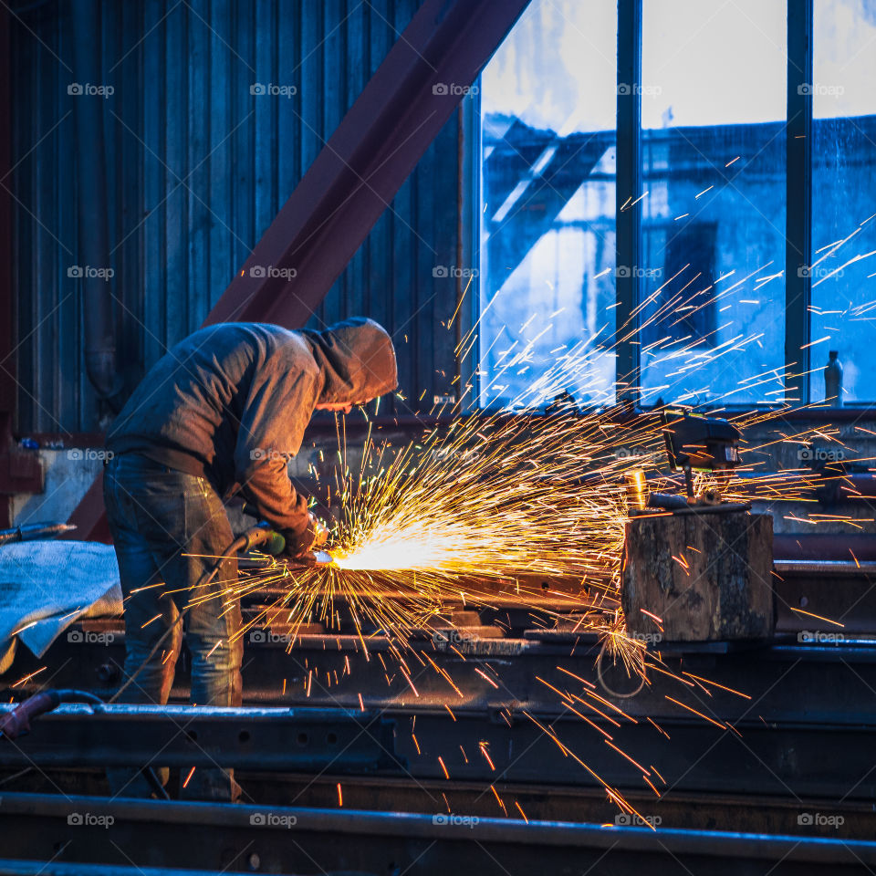 Worker in factory 