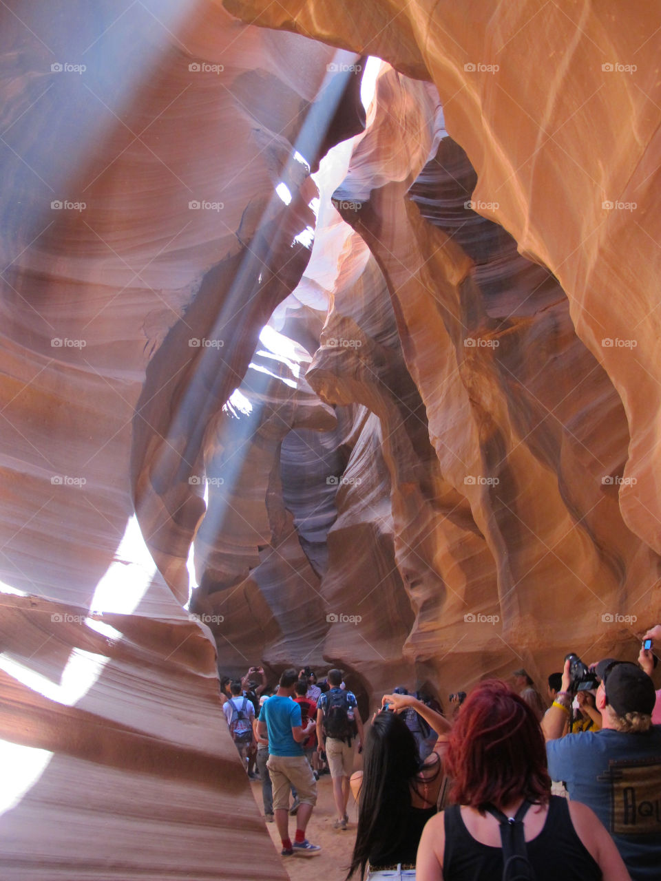 Sunlight coming through the cave