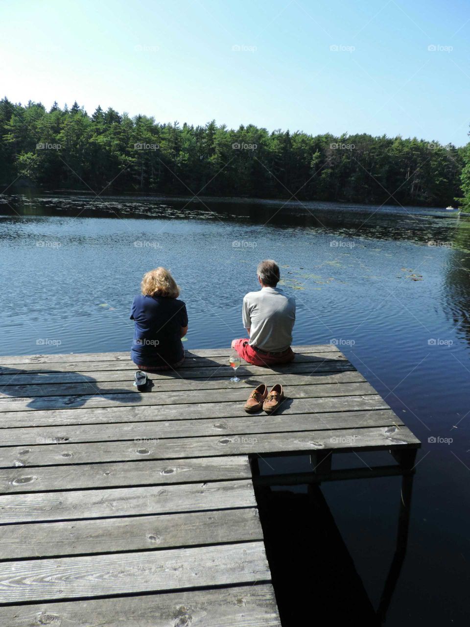 People on the dock