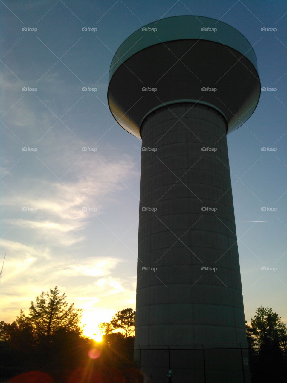 Tower at sunset