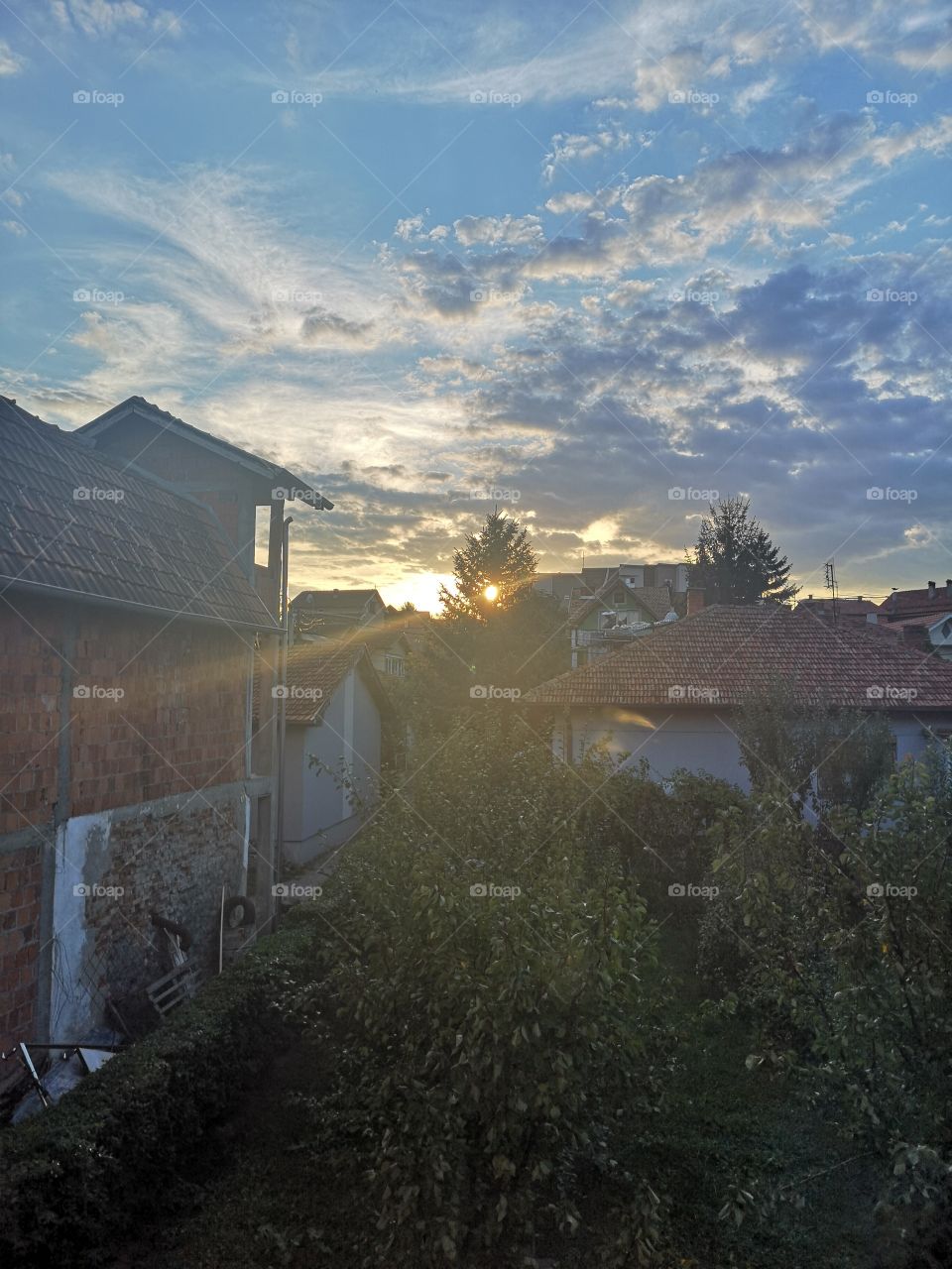 sunset from my window