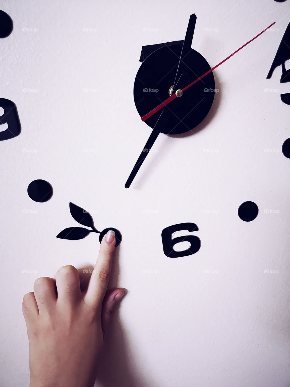 Wall clock that we can touch.