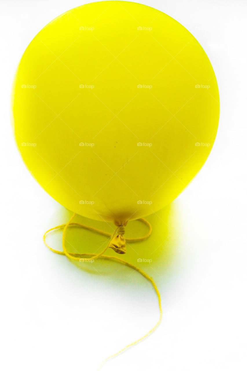 yellow colour balloon with white background #photography of yellow colour balloon #images of balloon