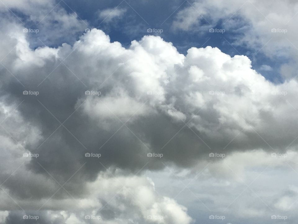 Puffy storm clouds 