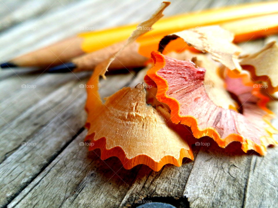 Pencil shavings