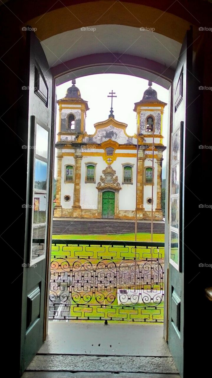 Antique door at the time of Emperor Dom Pedro II