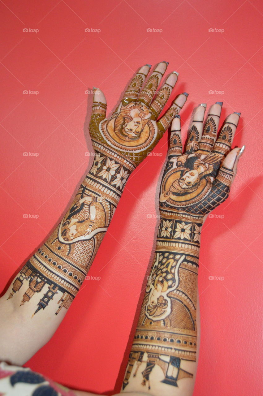 Henna Art on Dimple's Wedding