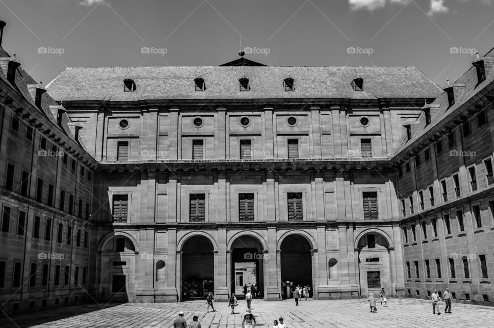 Exterior of san Lorenzo de El Escorial, spain