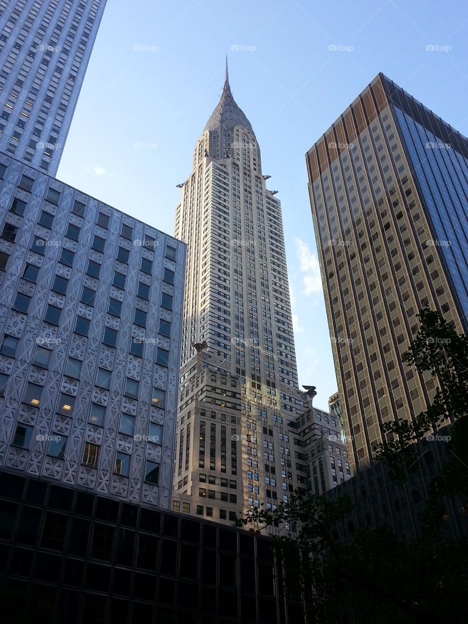 Chrysler  Building. A view of the Chrysler Building as seen from seventh avenue 
