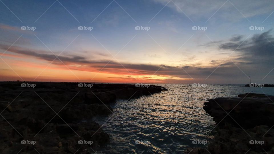 Sunset view at Nightcliff Beach