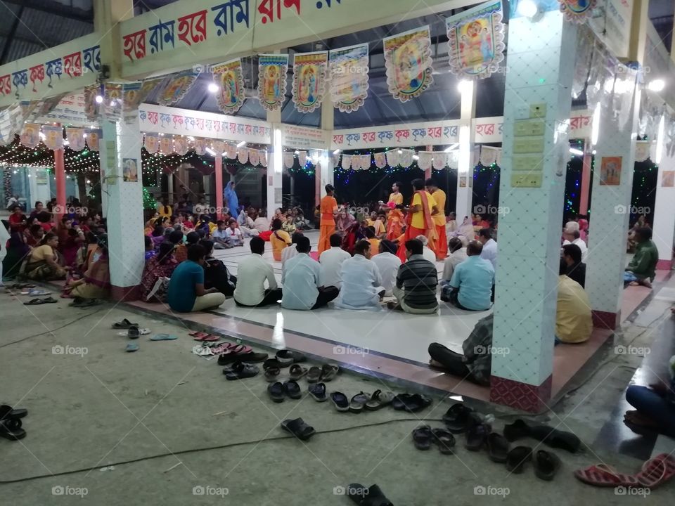 Kirtan at Baba Loknath temple, Savar, Dhaka