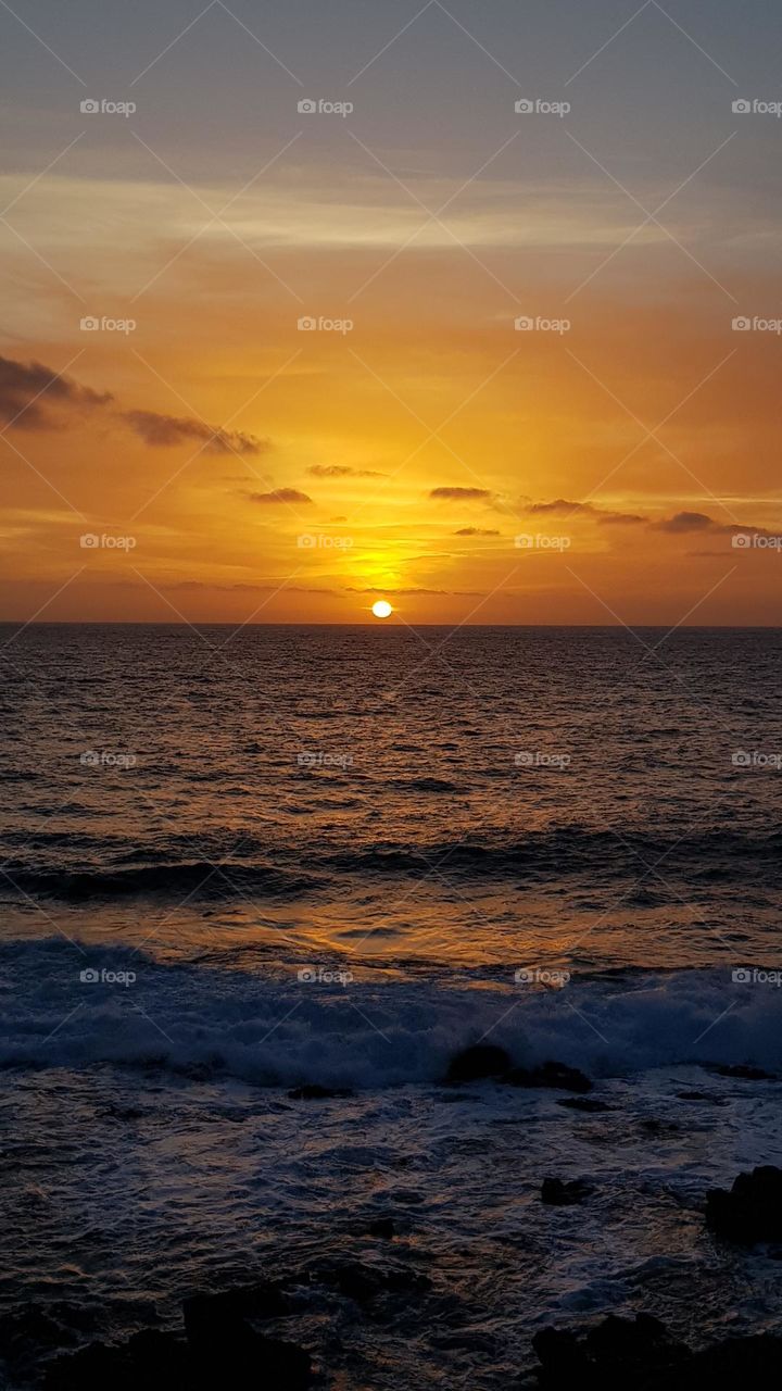 Sunset on the beach