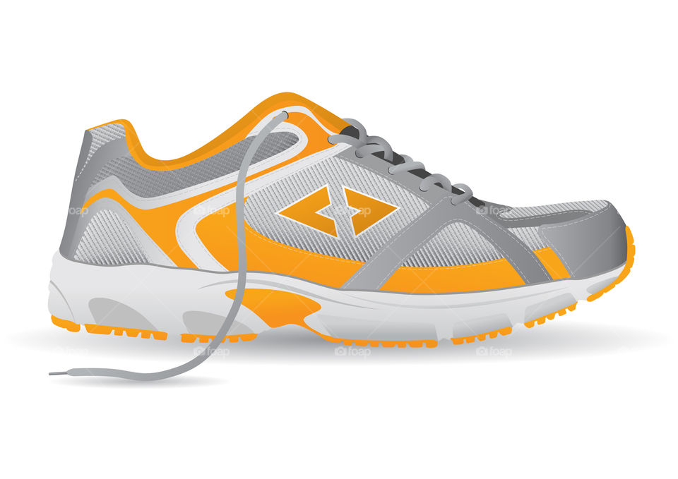 Sports shoe illustration