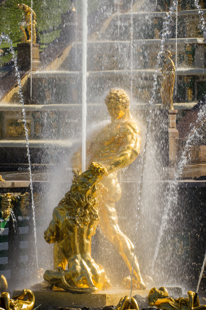 Samson tearing the mouth of a lion, St. Petersburg