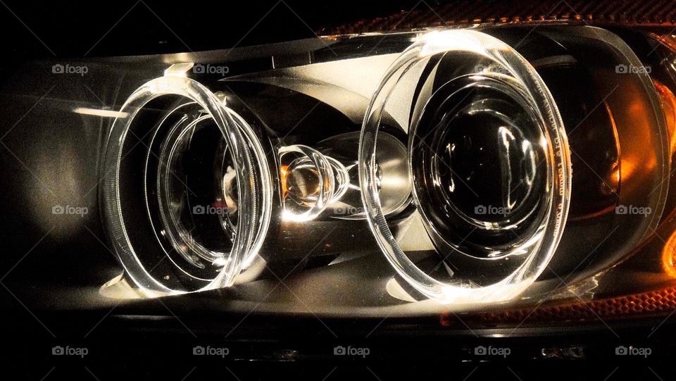 Headlights looking eyes. Xenon makes great headlights! They move and adjust as you steer! 