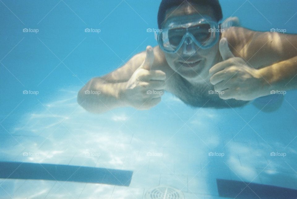 Underwater, Swimming, Water, People, No Person