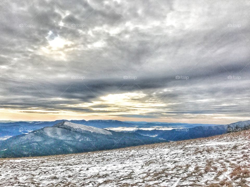 Winter View from Mary's Peak Oregon 