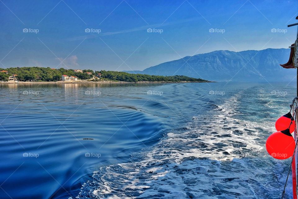 Morningcruise at the adriatic sea