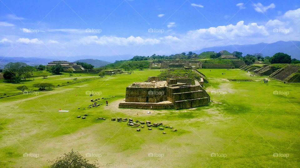 Ruins of Monte Alban in Mexico