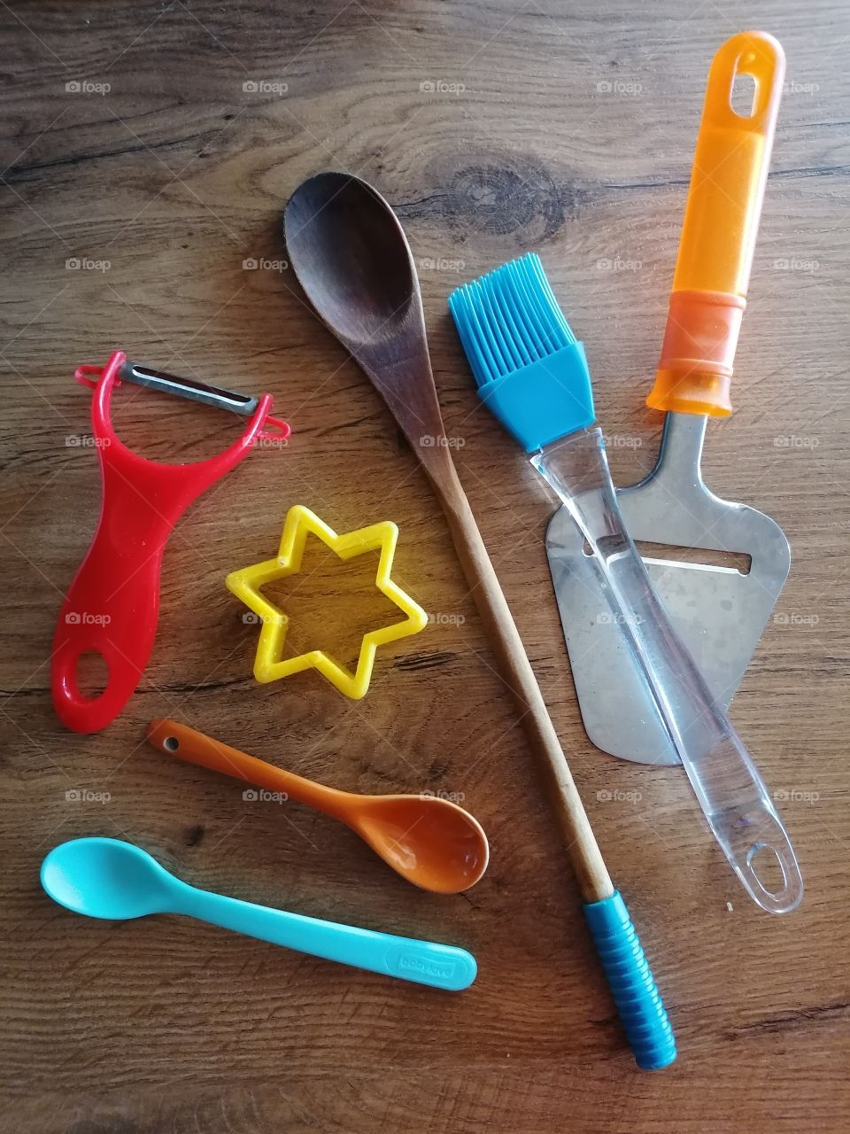 Colorful cooking and baking