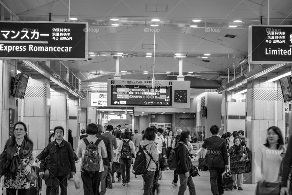 Japan train station