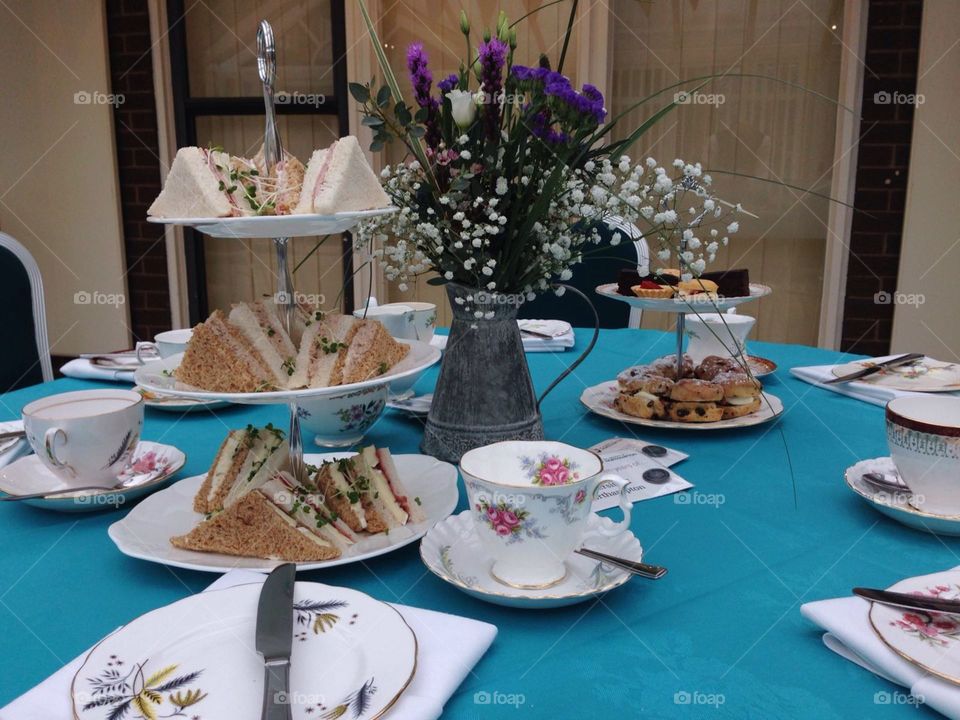 Tea anyone? Lovely selection of sandwiches and desserts to make your mouth water for this afternoon event