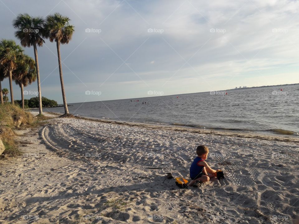 afternoon playing at the beach