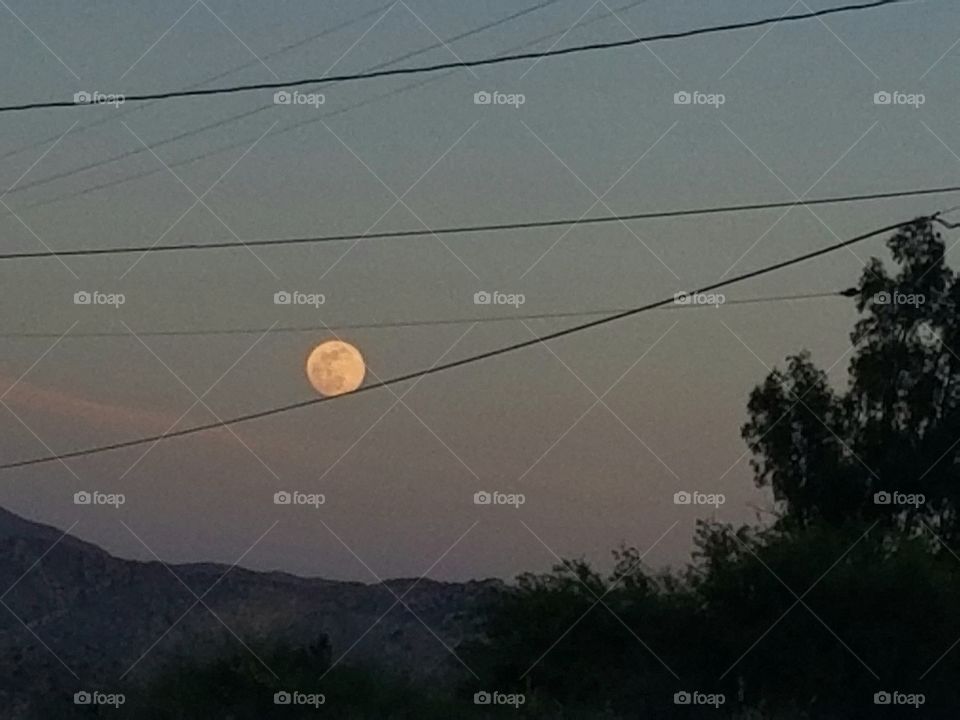 Moon on a tightrope