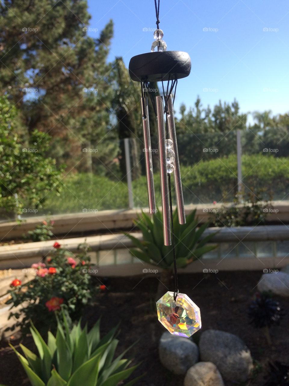 Crystal wind chime