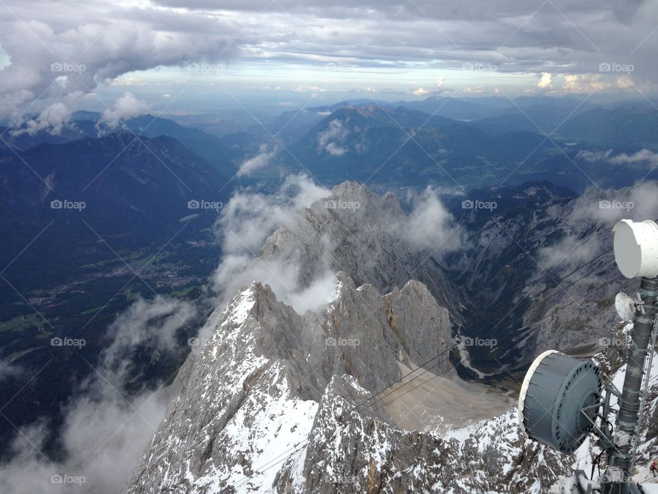The highest mountain in Germany - Zugspitze
