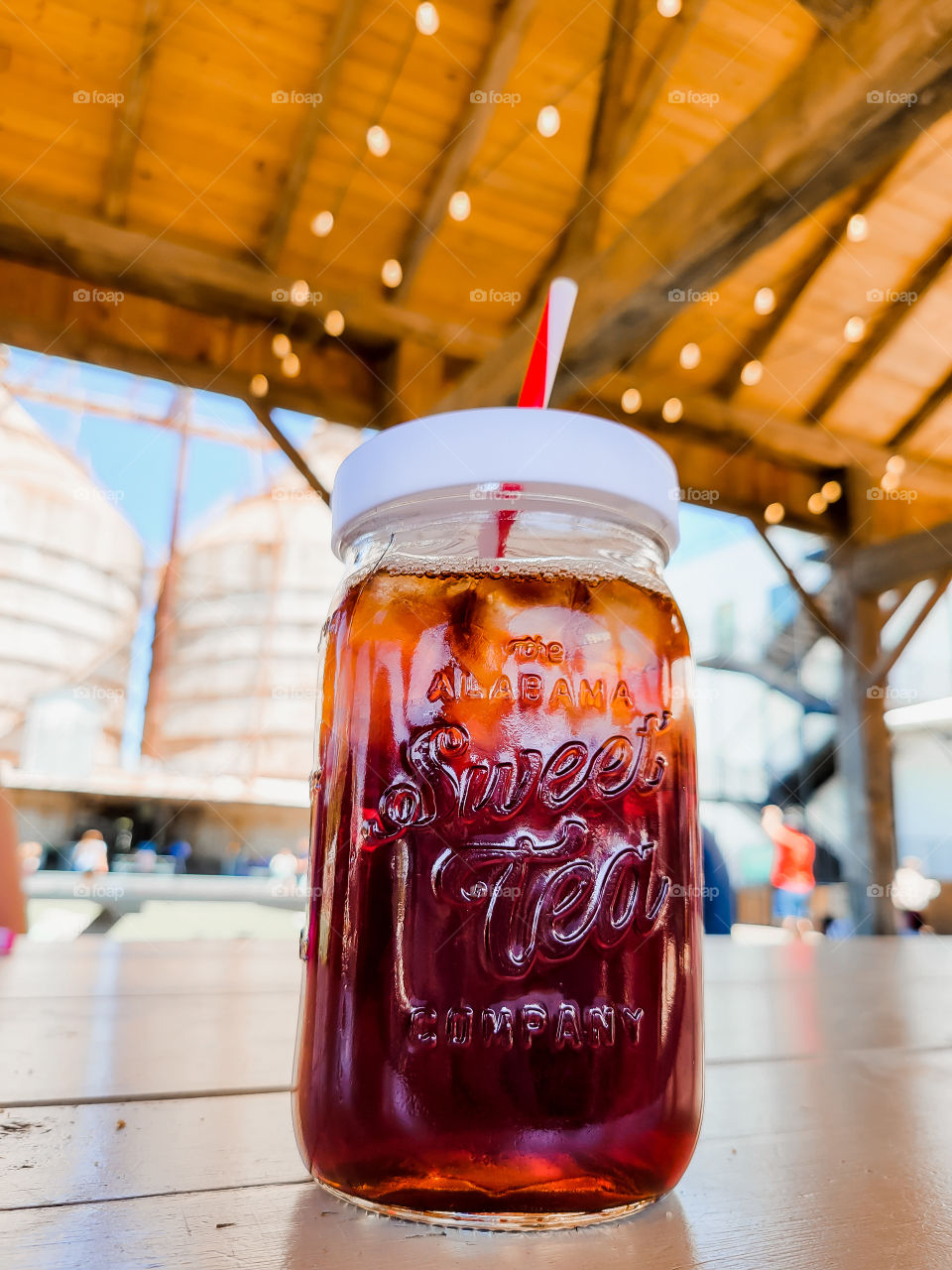 Mason jar iced teas are the best!