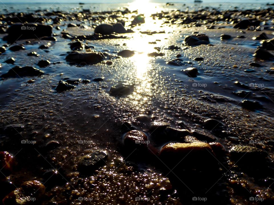 sunshine on the seabed at ebb 