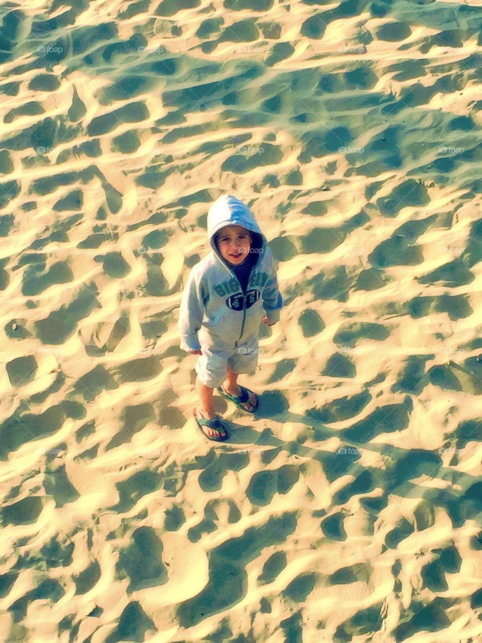 Boy on beach 