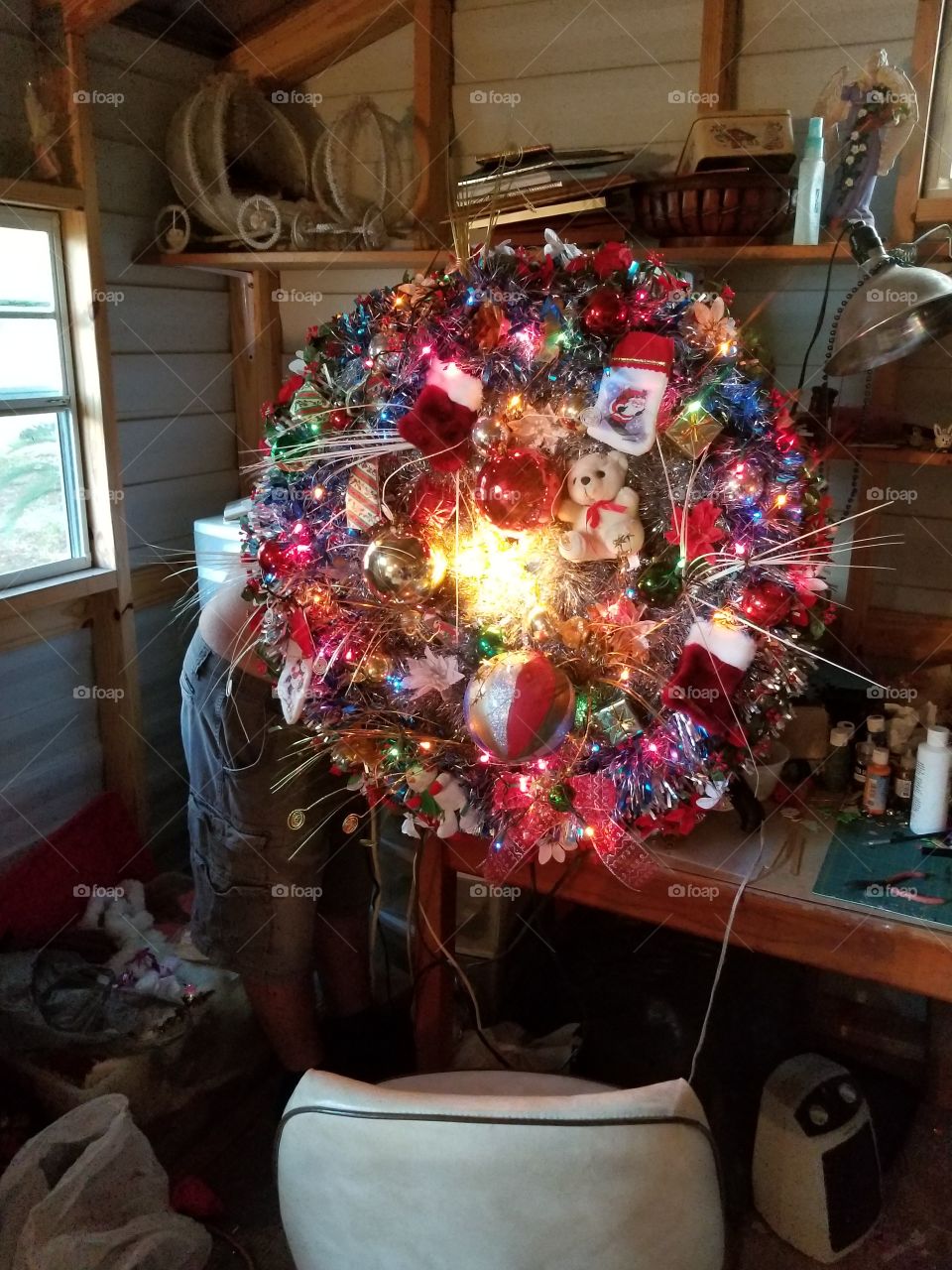Christmas wreath done
