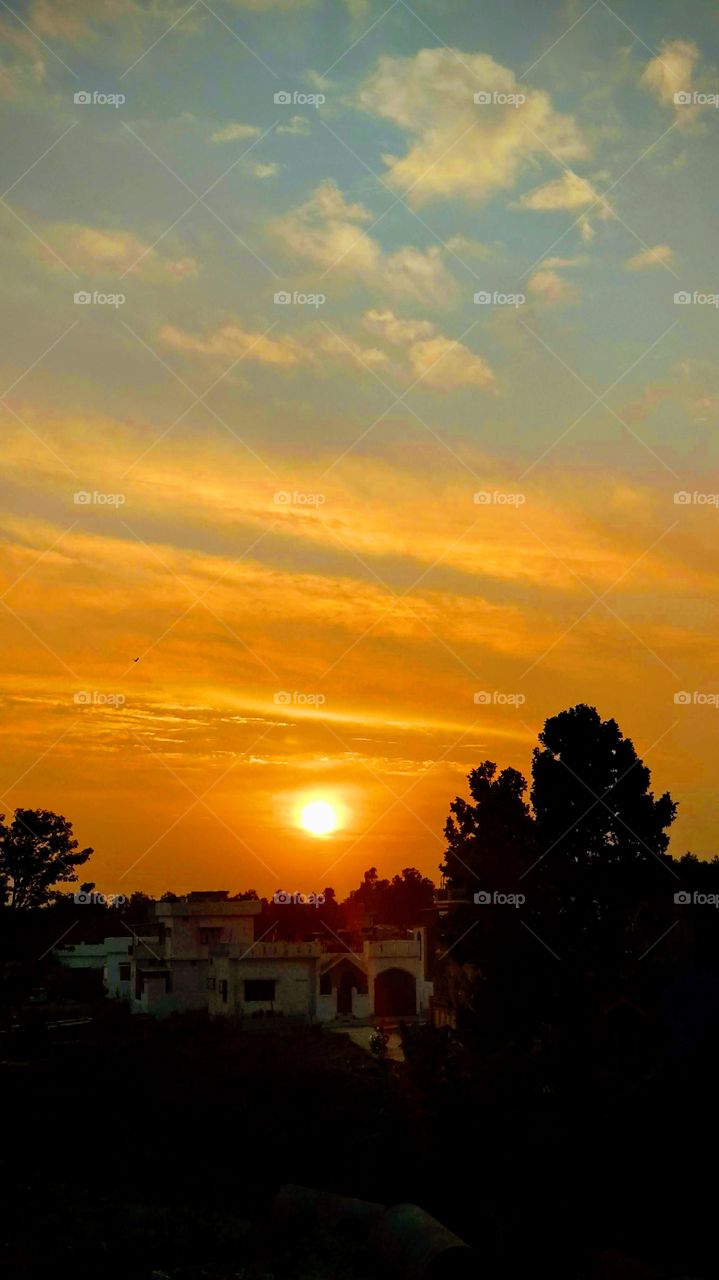 sunset in dehradun