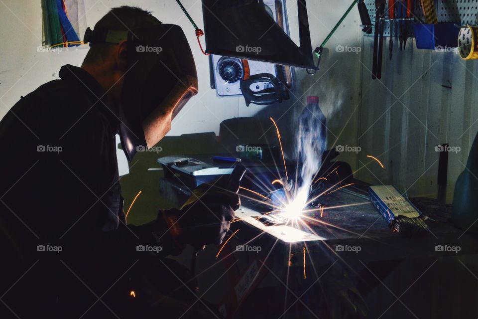 Welder, Festival, Flame, Grinder, Metalwork