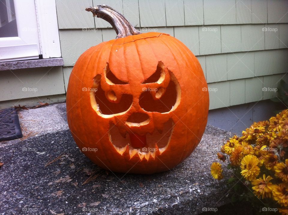 evil jack-o'-lantern