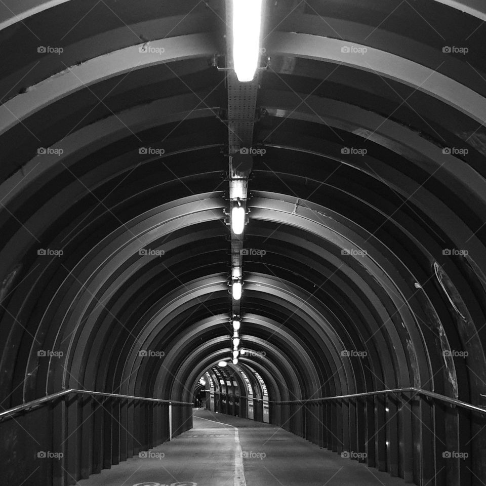 The smartie tube tunnel Glasgow