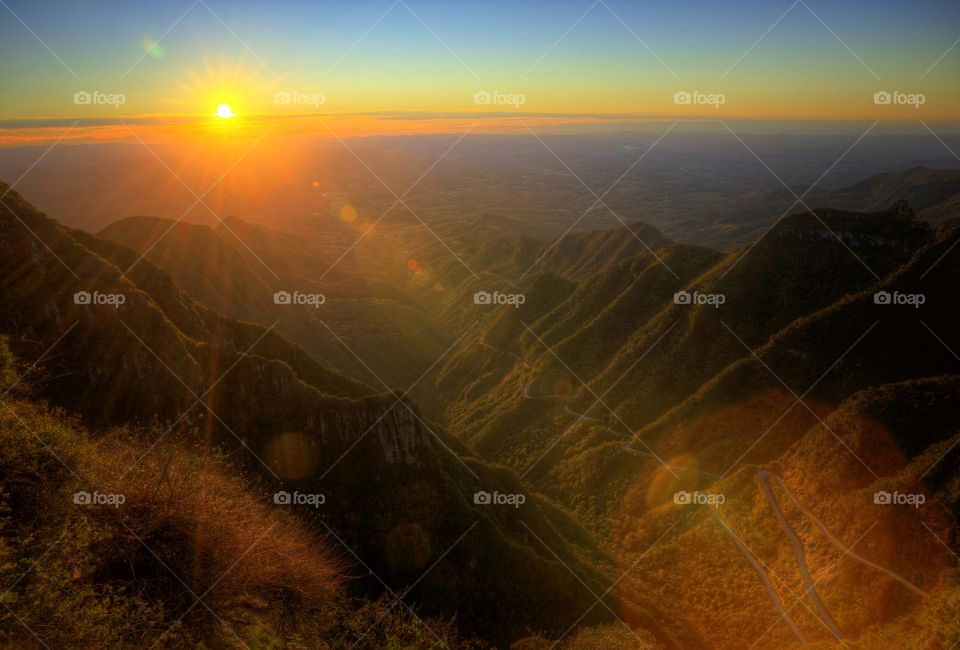 Sunrise in the Serra do Rio do Rastro.