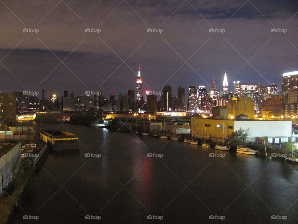 NYC Skyline - Hurricane Sandy