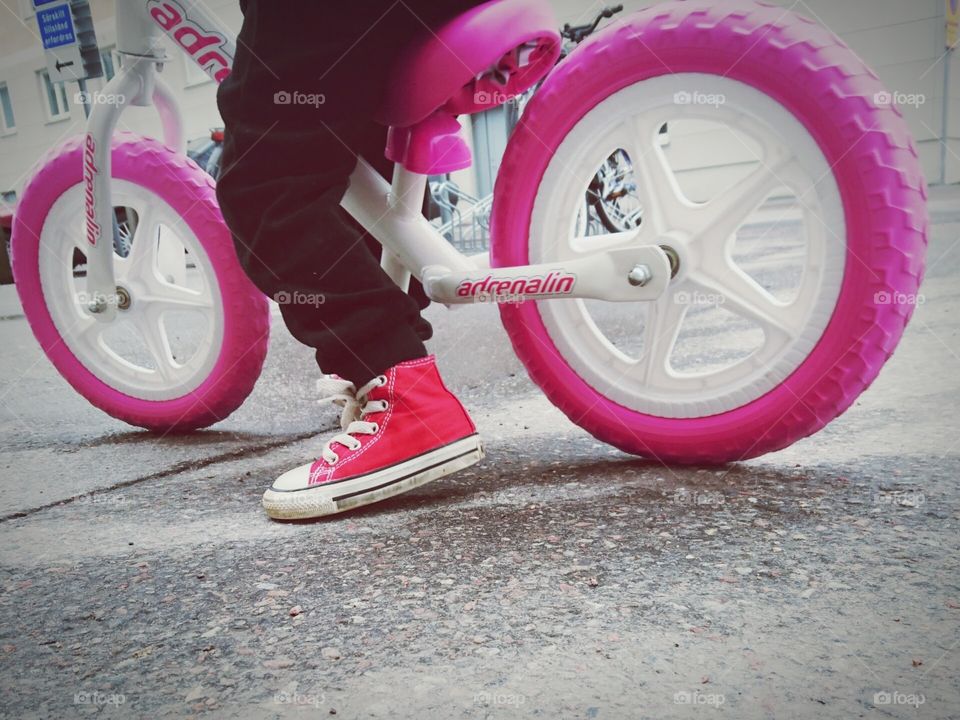 Girl on bike